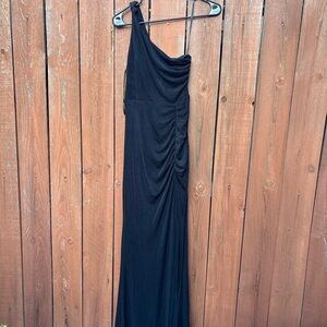 NWT lulus off the shoulder black maxi dress